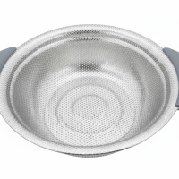 Abflusssieb Edelstahl mit Griffen, Silber, Spülbeckensieb für die Küche