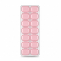 Eiswürfelform 16 Fächer, Kunststoff, Rosa, Eiswürfelbehälter für die Küche