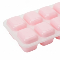 Eiswürfelform 16 Fächer, Kunststoff, Rosa, Eiswürfelbehälter für die Küche
