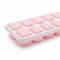 Eiswürfelform 16 Fächer, Kunststoff, Rosa, Eiswürfelbehälter für die Küche
