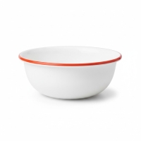 Küchenschüssel Kunststoff 32 cm, Größe M, Weiß/Orange, für Küche