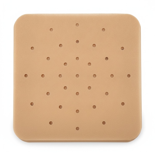 Backpapier für Heißluftfritteuse, 205x205 mm, 50 Stück, antihaftbeschichtet, braun, Silikonpapier