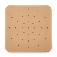 Backpapier für Heißluftfritteuse, 205x205 mm, 50 Stück, antihaftbeschichtet, braun, Silikonpapier