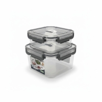 Vorratsdosen luftdicht 3-teilig, Kunststoff transparent, Saver Aufbewahrungsdosen