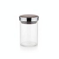 Vorratsglas mit Deckel 1,35 Liter, luftdicht, Glas mit Metalldeckel