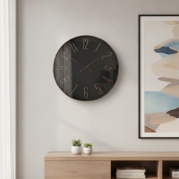 Wanduhr groß 50 cm Metall Glas...