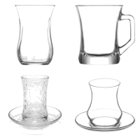 Korkmaz Demmatik Smart Teekocher-Set 1,7 L mit Glaskanne 1,2 L & Teeglas-Set für 6 Personen, Schwarz