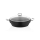 Tac Induktion Gravita Flacher Topf aus Gusseisen 28 cm Schwarz
