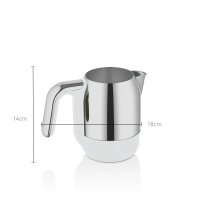 Türkische Kaffeemaschine Korkmaz Kahvekolik Vanilla Chrom