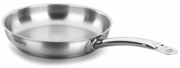 Bratpfanne Edelstahl Korkmaz Pro Line 24 Cm Induktion Matt Edelstahl
