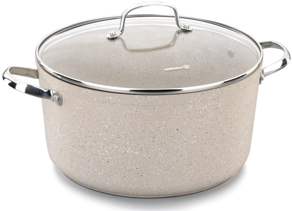 Kochtopf Edelstahl Korkmaz Granita 28 Cm Antihaftbeschichtung Induktion Beige