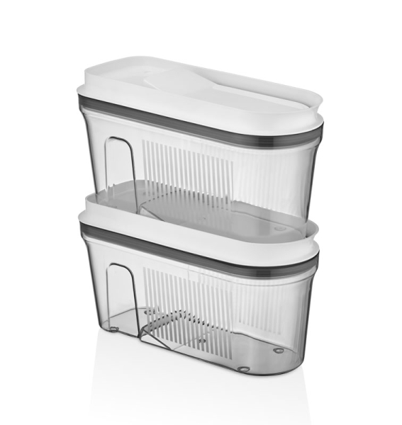 VIP Ahmet Vorratsdosen Set in AnthrazitTransparent 4x2L