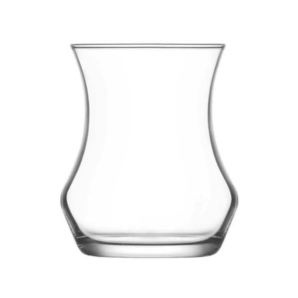 LAV Teegläser Set Eda 170ml 6er Set aus Glas für türkischen Cay Heißgetränke Alltag Eda