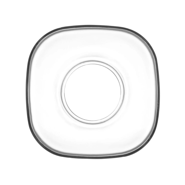 LAV Untersetzer Set Vira 10cm 6er Set aus Glas für Teegläser Tassen Gläser transparent Vira