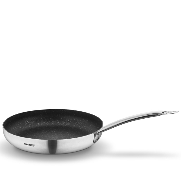 Bratpfanne Edelstahl Korkmaz Gastro 40 Cm Induktion Poliertes Edelstahl