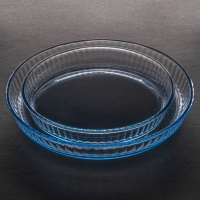 Borart 145022 Auflaufform Set 2teilig Rund