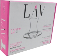 Lav Demet · 6 Gläser + 6 Unterteller